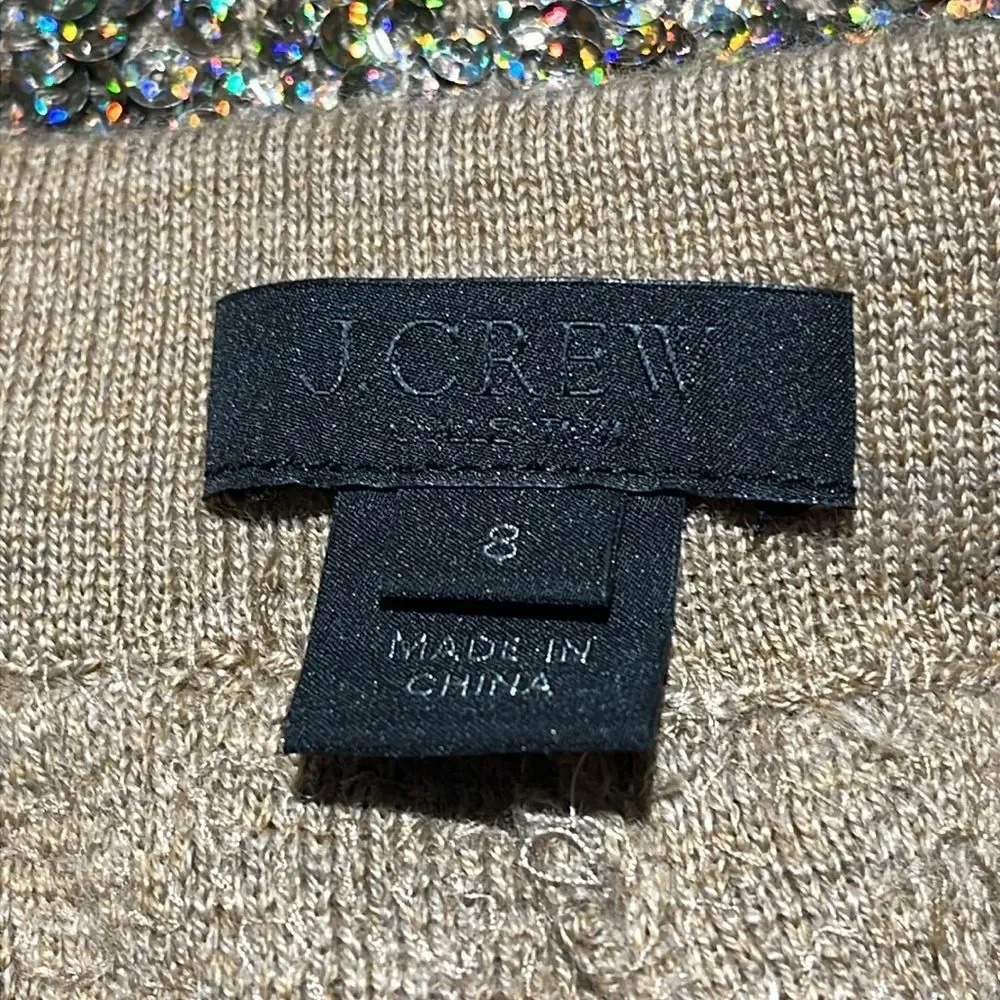 RARE J. Crew Collection | E5538 Sequin Sweater Merino Wool Blend Pants 8‎